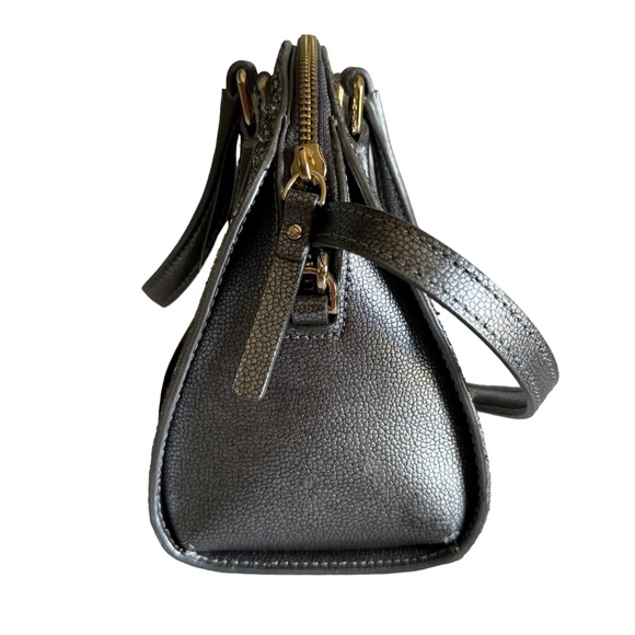 NWT New Kate Spade Mini Reiley Laurel Way Glitter Bag Satchel Crossbody Gunmetal - Picture 6 of 12